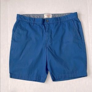Original Penguin 8” Shorts Blue Cotton Chinos Size 36